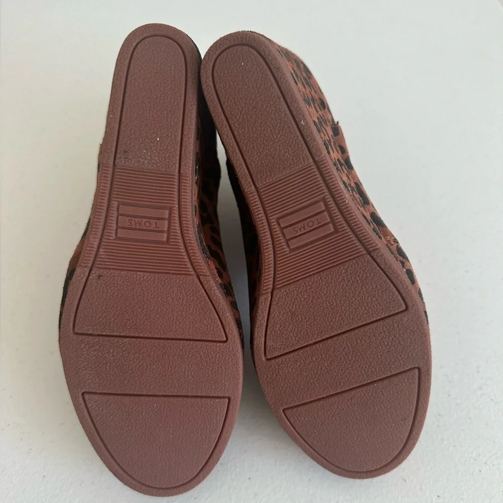 Women’s TOMS‎ 6.5 Kelsey Leopard Wedge Boots